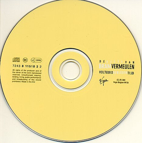 Bram Vermeulen : Voltooid Verleden Tijd - De Beste Van Bram Vermeulen (CD, Album)