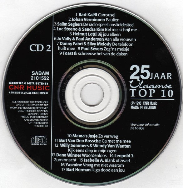 Various : 25 Jaar Vlaamse Top 10 Vol. 2 - 34 Grote Hits Uit Vlaanderen (2xCD, Comp)