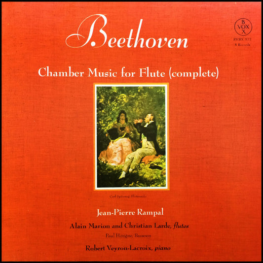 Ludwig van Beethoven, Jean-Pierre Rampal, Alain Marion, Christian Lardé, Paul Hongne, Robert Veyron-Lacroix : Chamber Music For Flute (Complete) (3xLP + Box)