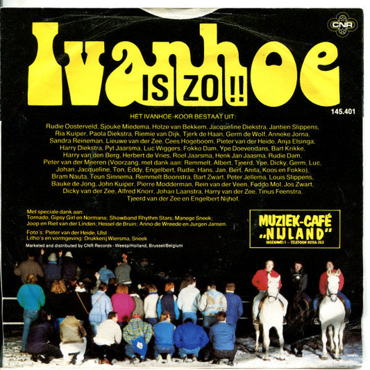 De Ivanhoe Club : Ivanhoe Lied (7", Single)