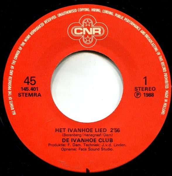 De Ivanhoe Club : Ivanhoe Lied (7", Single)