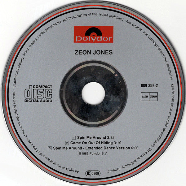 Zeon Jones : Spin Me Around (CD, Maxi)