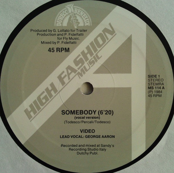 Video : Somebody (12")