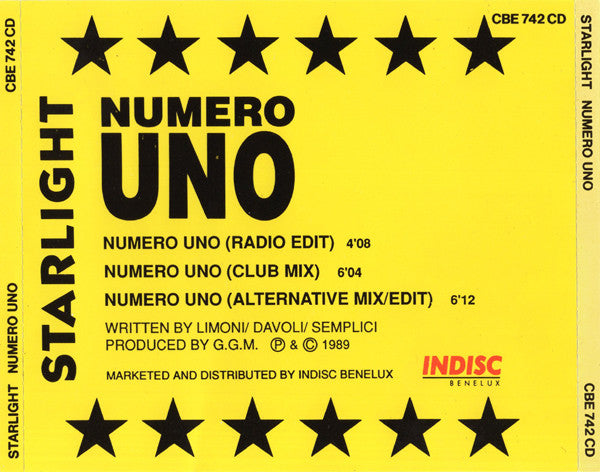 Starlight : Numero Uno (CD, Maxi)