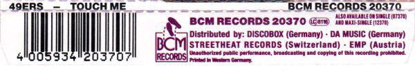 49ers : Touch Me (CD, Maxi)