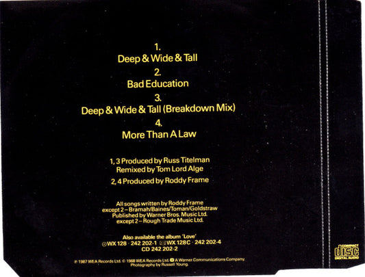 Aztec Camera : Deep & Wide & Tall (CD, Mini)
