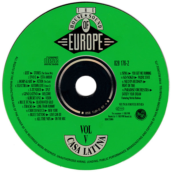 Various : The House Sound Of Europe - Vol V - 'Casa Latina' (CD, Comp)