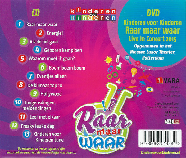 Kinderen voor Kinderen : 36 - Raar Maar Waar (CD, Album + DVD-V, PAL)