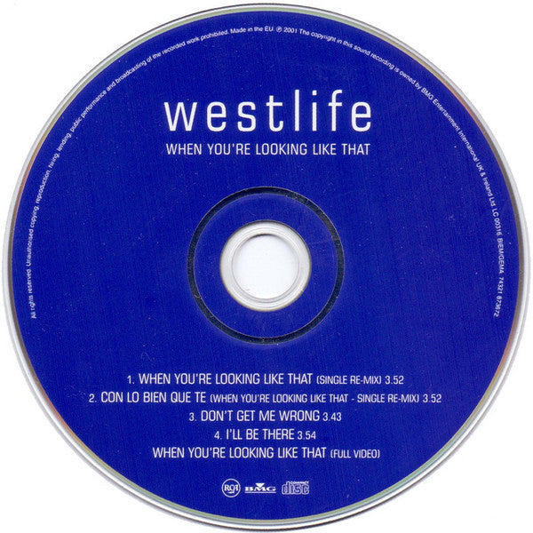 Westlife : When You're Looking Like That (CD, Maxi, Enh)
