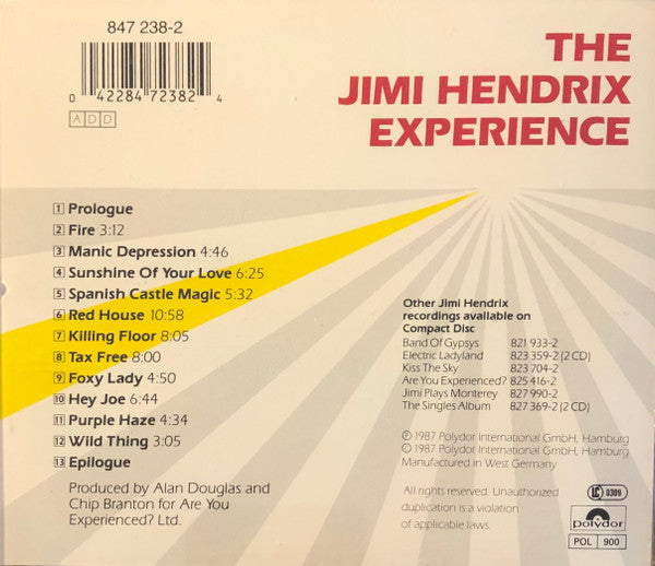 The Jimi Hendrix Experience : Live At Winterland (CD, Album, RE)