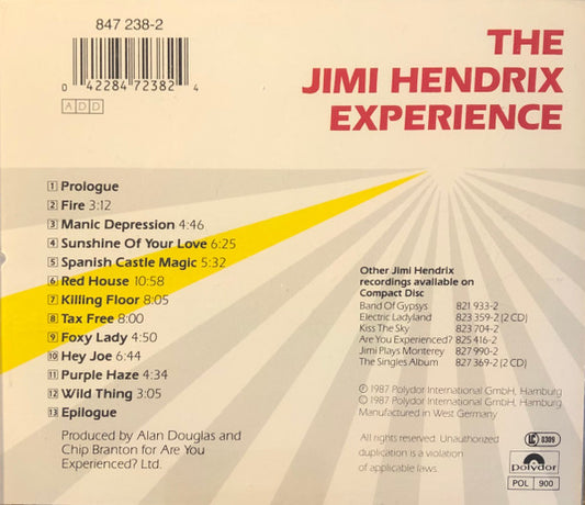 The Jimi Hendrix Experience : Live At Winterland (CD, Album, RE)