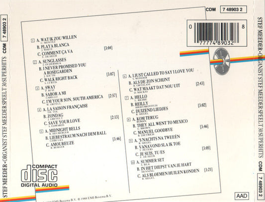 Stef Meeder : Organist Stef Meeder Speelt 30 Superhits (CD, Album)
