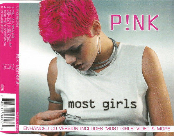 P!NK : Most Girls (CD, Maxi, Enh)