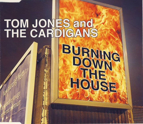 Tom Jones And The Cardigans : Burning Down The House (CD, Single, Promo)