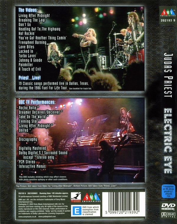 Judas Priest : Electric Eye (DVD-V, Comp, NTSC, DL)