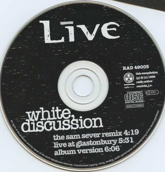 Live : White, Discussion (The Sam Sever Remix) (CD, Maxi)