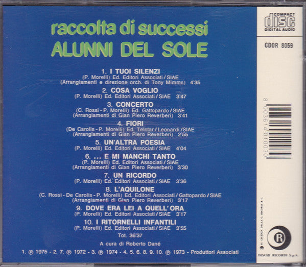 Gli Alunni Del Sole : Raccolta di Successi (CD, Comp)