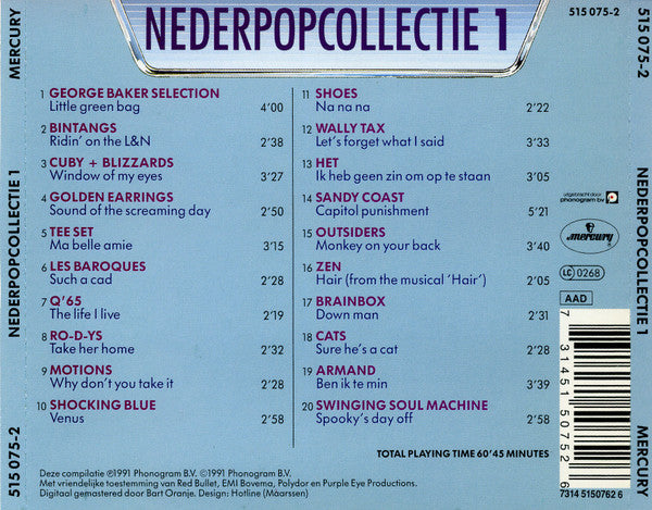 Various : Nederpopcollectie 1 (CD, Comp)