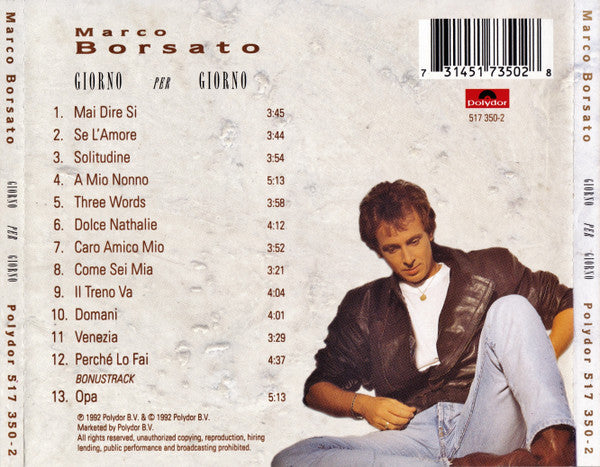 Marco Borsato : Giorno Per Giorno (CD, Album)