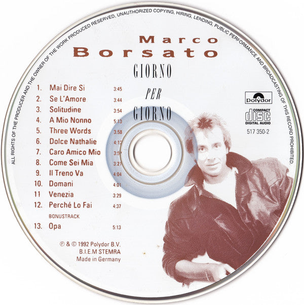 Marco Borsato : Giorno Per Giorno (CD, Album)