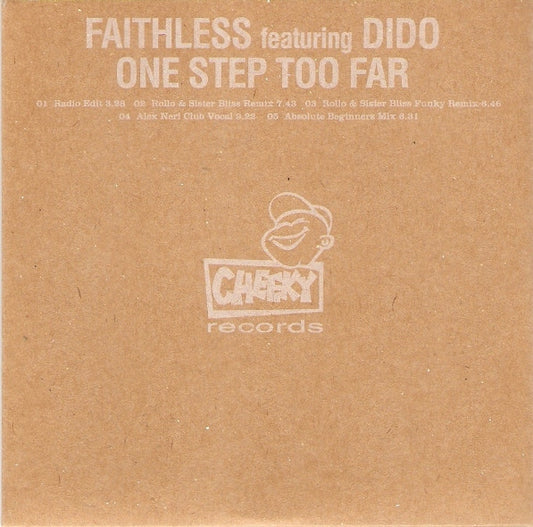 Faithless Featuring Dido : One Step Too Far (CD, Single, Promo)