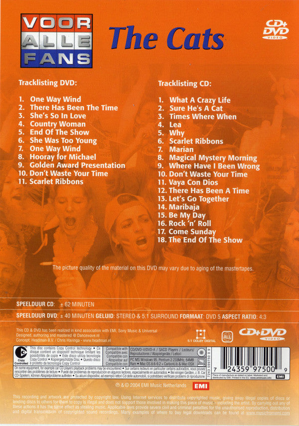 The Cats : Voor Alle Fans (CD, Comp + DVD, Comp)