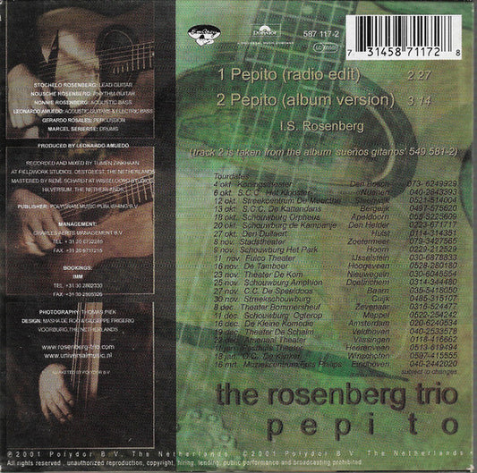 The Rosenberg Trio : Pepito (CD, Single)