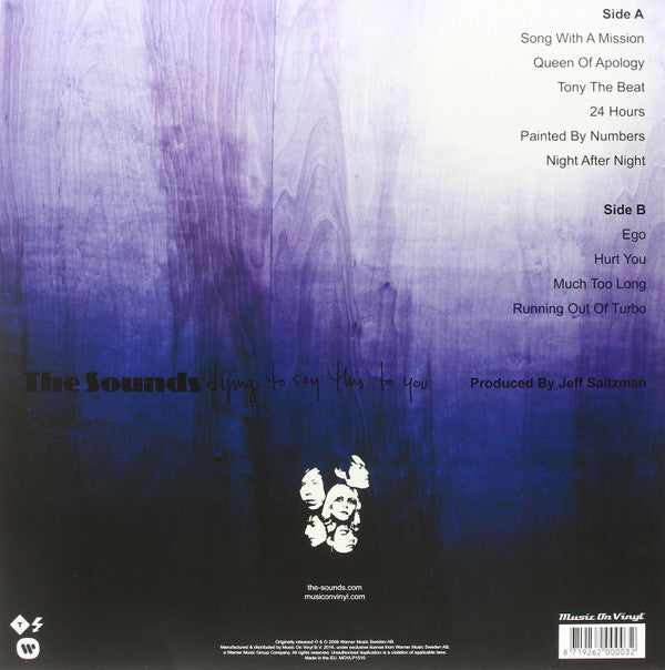 The Sounds : Dying To Say This To You (LP, Album, RE, 180)