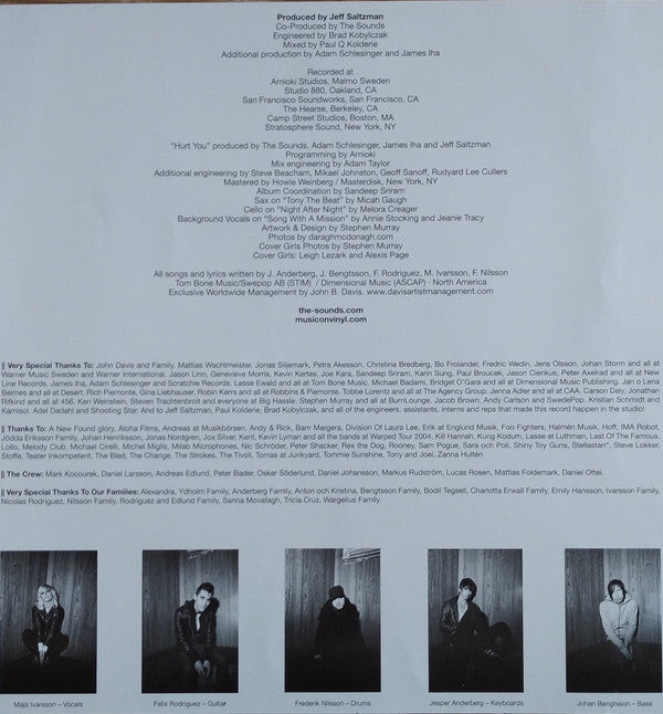 The Sounds : Dying To Say This To You (LP, Album, RE, 180)