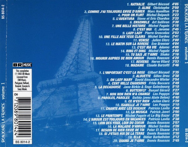 Various : Bonjour La France Vol. 1 (2xCD, Comp)