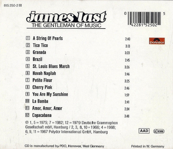 James Last : Instrumental Forever (CD, Comp, RE)