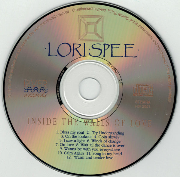 Lori Spee : Inside The Walls Of Love (CD, Album)