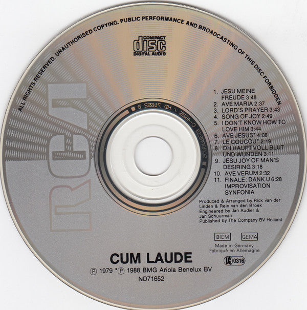Cum Laude : Cum Laude (CD, Album, RE)