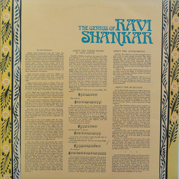 Ravi Shankar : The Genius Of Ravi Shankar (2xLP, Comp)