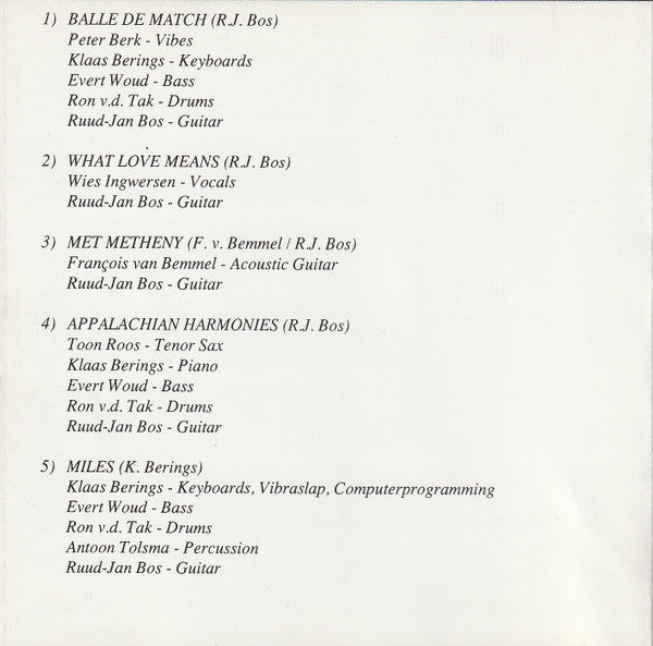 Ruud Jan Bos : Duets (CD, Album)