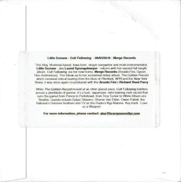 Little Scream : Cult Following (CD, Album, Promo, Car)