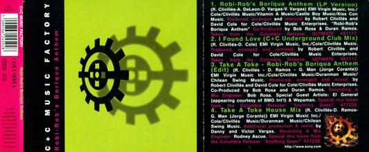 C + C Music Factory : Robi-Rob's Boriqua Anthem (CD, Maxi)