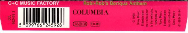 C + C Music Factory : Robi-Rob's Boriqua Anthem (CD, Maxi)