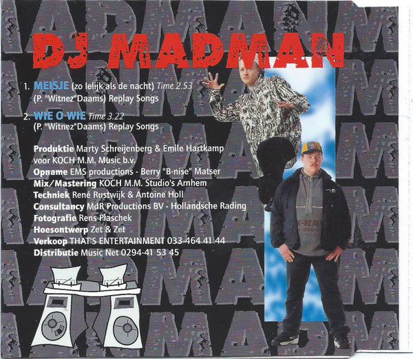 DJ Madman : Meisje (Zo Lelijk Als De Nacht) (CD, Single)