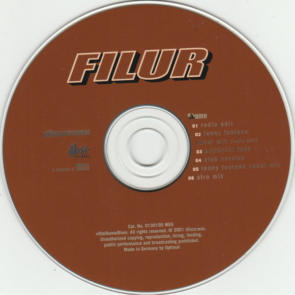 Filur Meets Nellie Ettison : Shame (CD, Maxi)