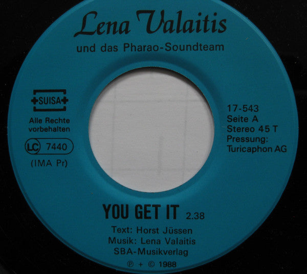Lena Valaitis : You Get It (7", Single)
