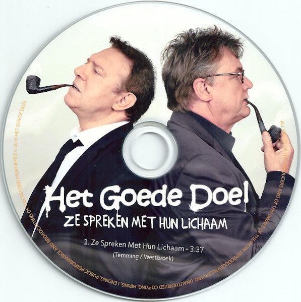 Het Goede Doel : Ze Spreken Met Hun Lichaam (CDr, Single, Promo)