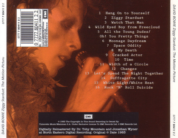 David Bowie : Ziggy Stardust: The Motion Picture (CD, Album, RE, RM)