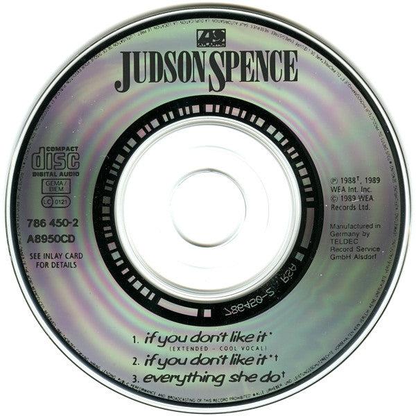 Judson Spence : If You Don't Like It (CD, Mini, Maxi)