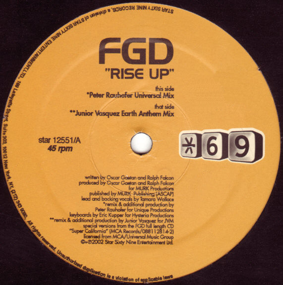 Funky Green Dogs : Rise Up (12", Single)