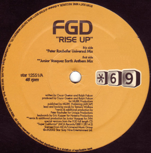 Funky Green Dogs : Rise Up (12", Single)