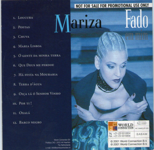 Mariza : Fado Em Mim (CD, Album, Promo)