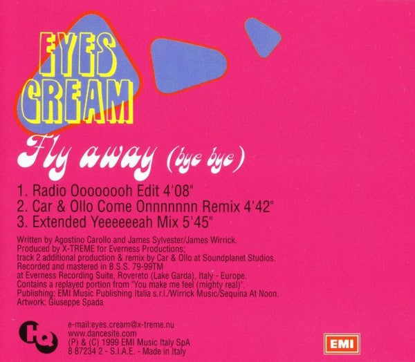 Eyes Cream : Fly Away (Bye Bye) (CD, Maxi)
