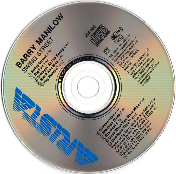Barry Manilow : Swing Street (CD, Album)