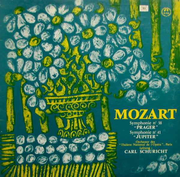 Wolfgang Amadeus Mozart - Carl Schuricht Conducts Orchestre National De L'Opéra De Paris : Jupiter Symphony / Prague Symphony (LP, Album, Mono)